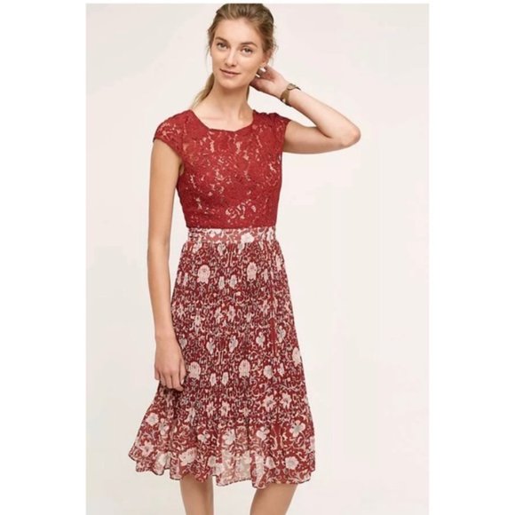 Tracy Reese Dresses & Skirts - Tracy Reese Luella Floral Pleated Dress Anthropologie